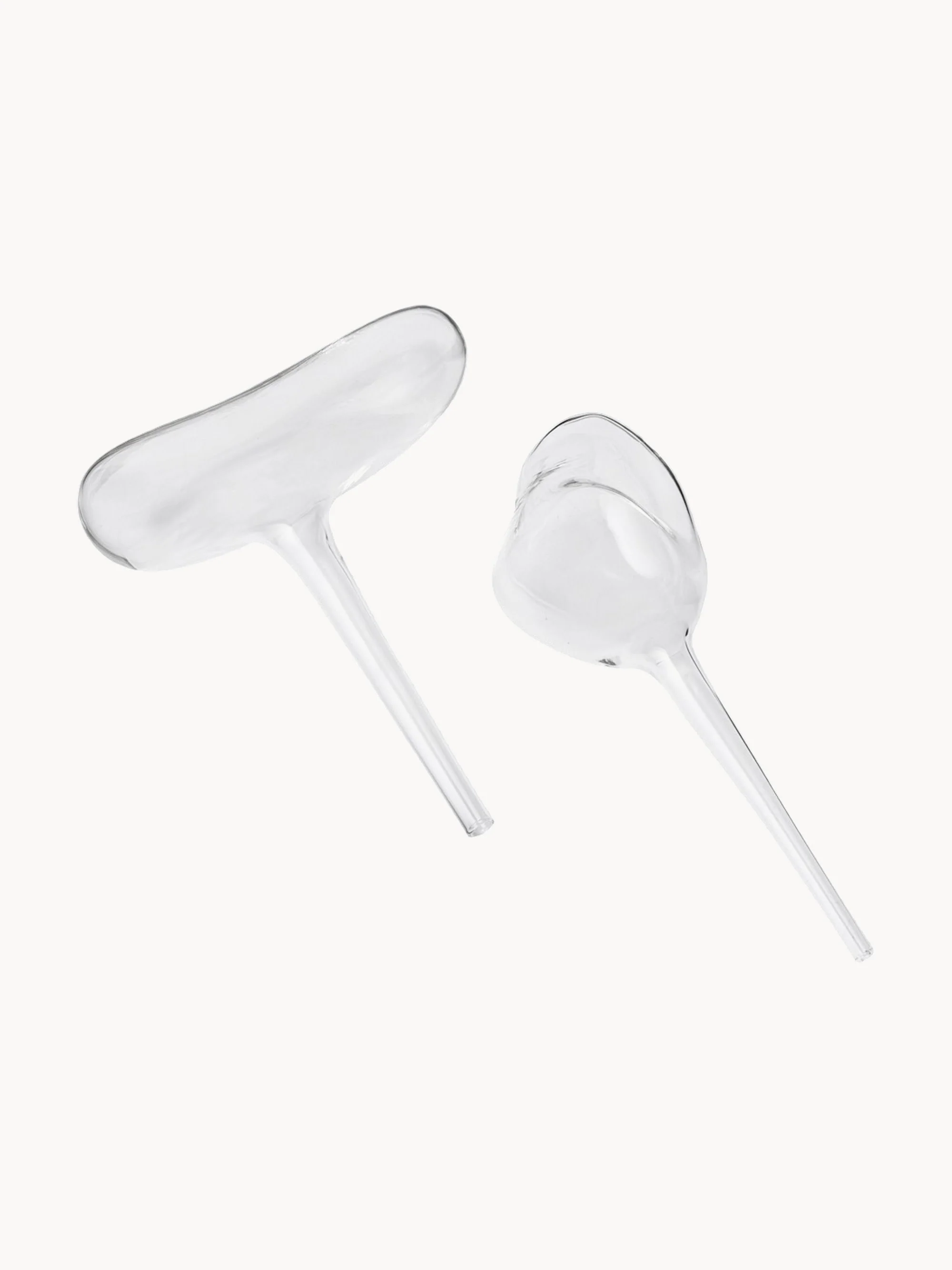 Ferm Living Hand-blown water spheres Mercury, set of 2, Transparent
