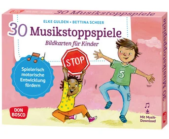 Musical freeze games – 30 picture cards for children