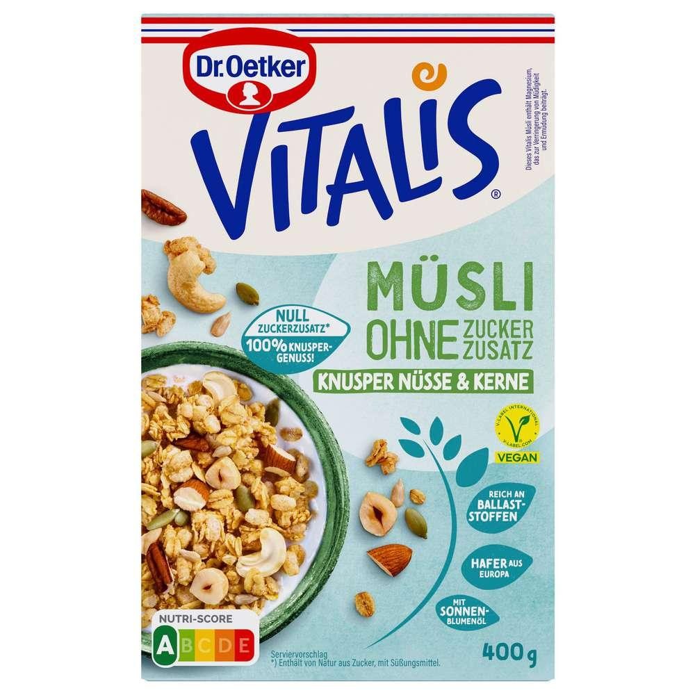 Dr. Oetker Muesli Vitalis, nuts & seeds without added sugar