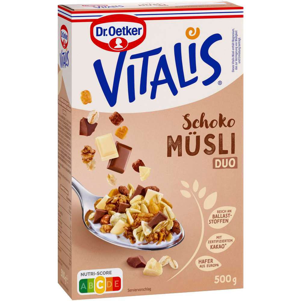 Dr. Oetker Muesli Vitalis, Chocolate Duo