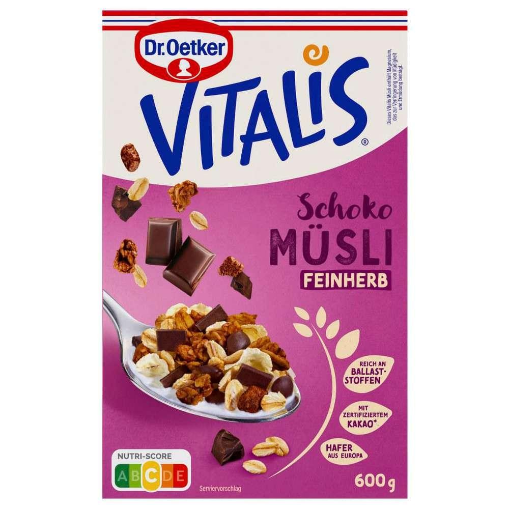 Dr. Oetker Muesli Vitalis, semi-sweet chocolate