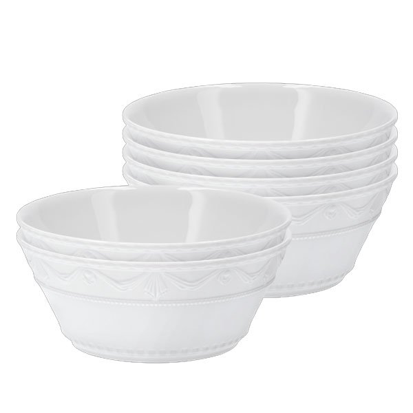 Kurland Blanc Nouveau cereal bowl set (6-piece) by KPM