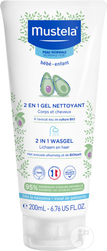 Mustela Baby 2In1 Hair and Body Gel Tube 200ml