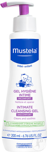 Mustela baby-child intimate wash gel pump bottle 200ml