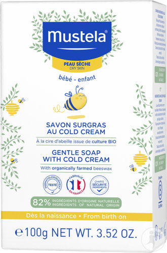 Mustela Baby-Child Nutri-Protector Cold Cream Soap Face and Body Dry Skin 100g