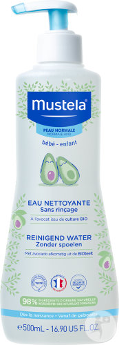 Mustela Baby PhysiObébé Cleansing Water Without Rinsing 500ml