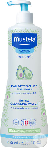 Mustela Baby Physiobébé Cleansing Water Without Rinsing 750ml