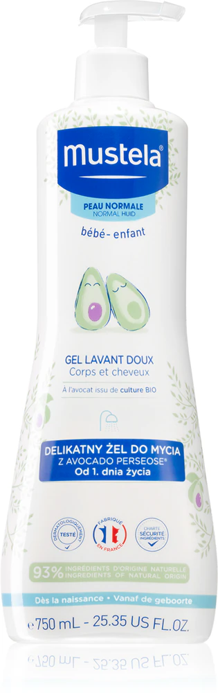 Mustela Bébé Bain hair and body cleansing gel for children 750 ml
