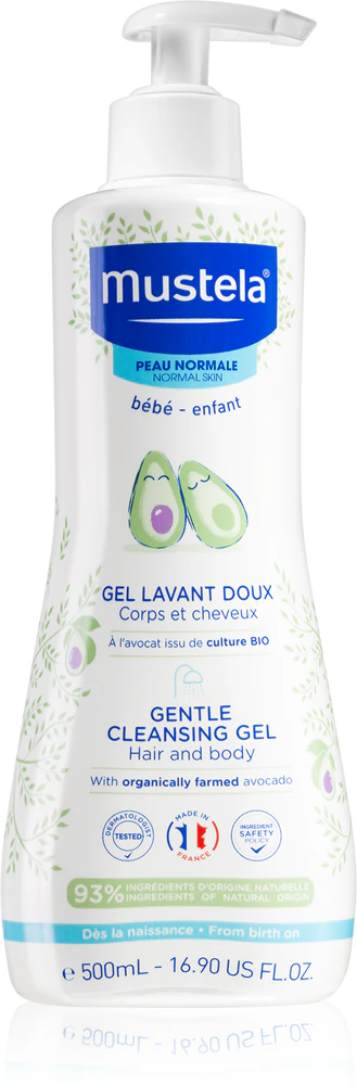 Mustela Bébé Bain hair and body cleansing gel for children 500 ml