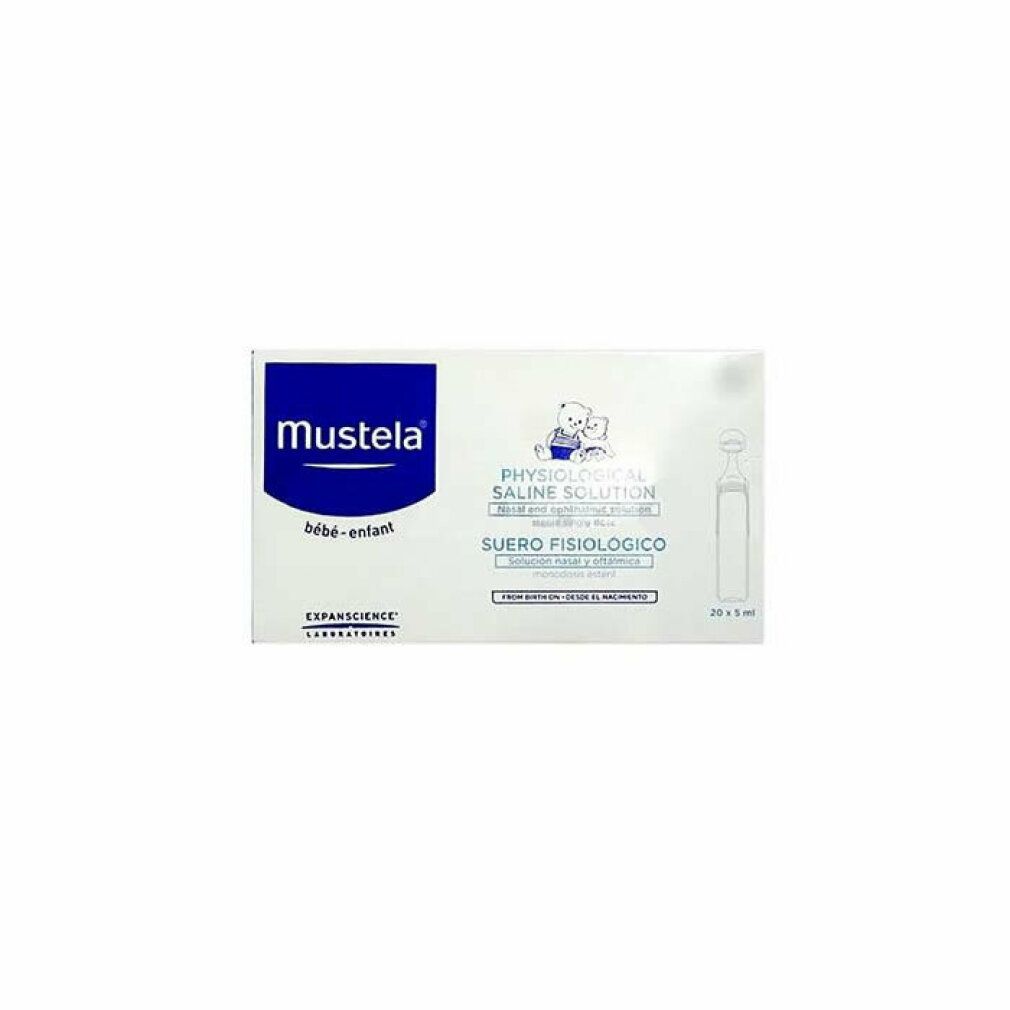 Mustela Bebe Saline Solution Eye And Nasal Drops Sterile 20x 10 ml