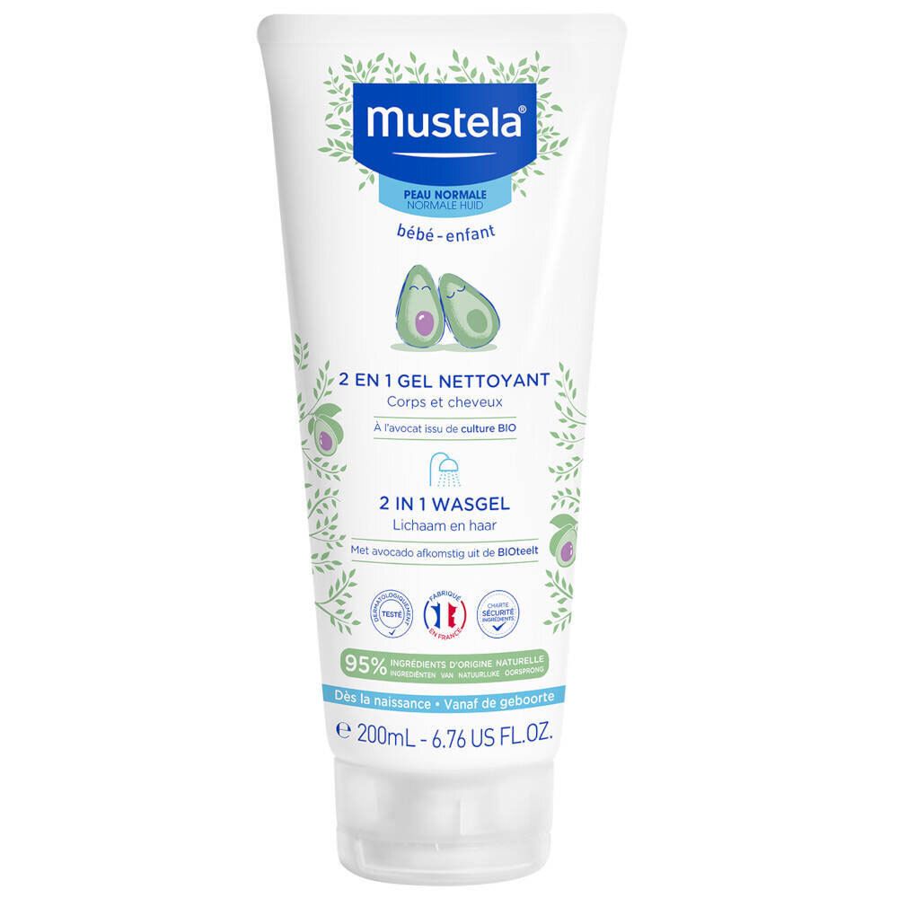 mustela® Bébé 2-in-1 washing gel 200 ml