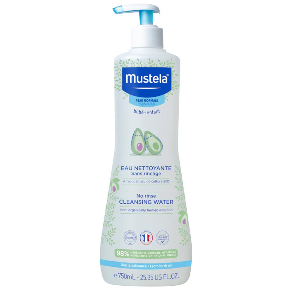 Mustela® no-rinse cleansing water 750 ml