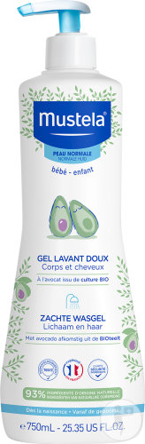 Mustela Gentle Wash Gel 750ml