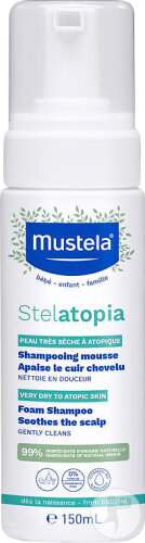 Mustela Stelatopia foam shampoo bottle 150ml