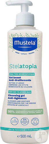Mustela Stelatopia washing gel bottle 500ml