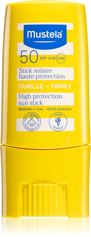 Mustela Sun High Protection Sun Stick sticks for tanning
