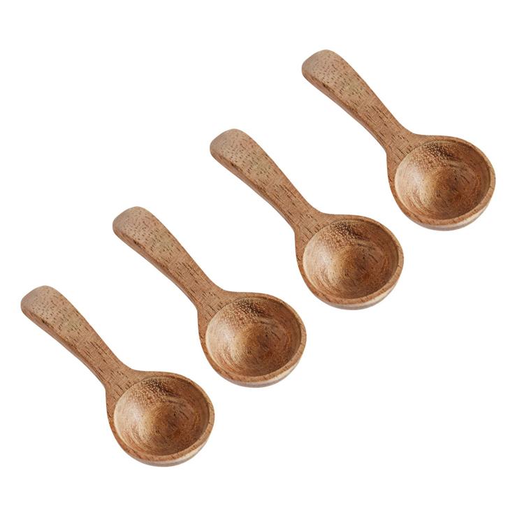 Muubs Teak Salt Spoon 4-Pack