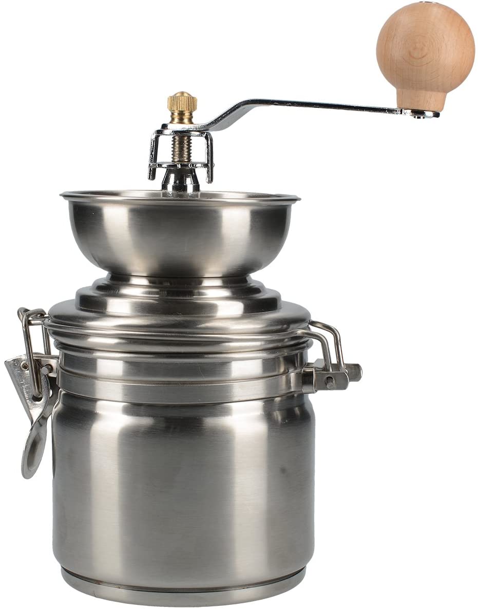 Creative Tops Coffee Grinder, Stainless Steel, Silver, 11.5 x 11.5 x 18.5 cm