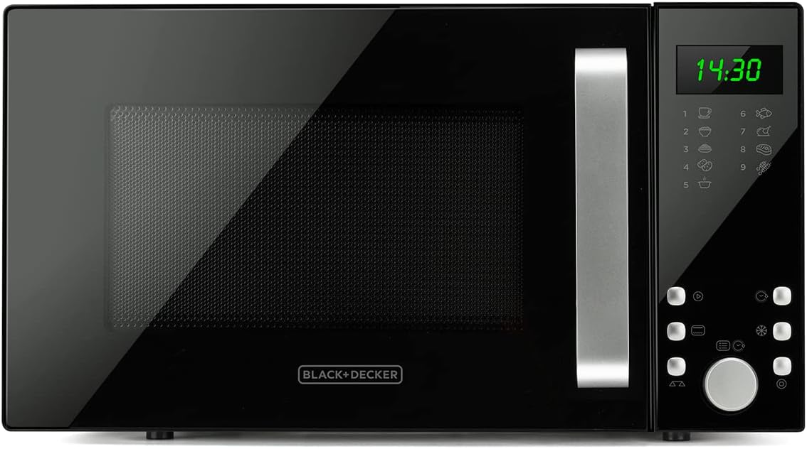 Black+Decker BXMZ900E Microwave 23 Liters, 18/10 Steel