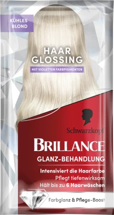 Schwarzkopf Brillance Color gloss treatment glossing cool blonde, 30 ml