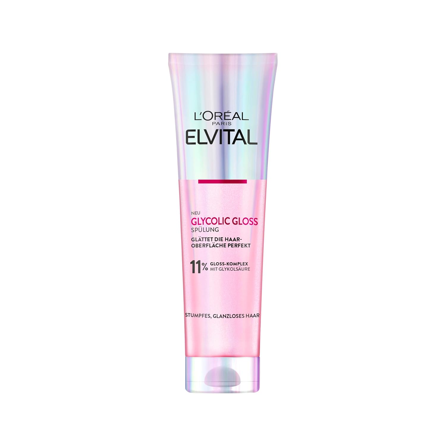 L'Oréal Paris L\'Oréal Paris Elvital Glycolic Gloss Conditioner for Dull and Dull Hair, Hair Care for More Shine and Healthy Hair, Conditioner with Glycolic Acid, 150 ml