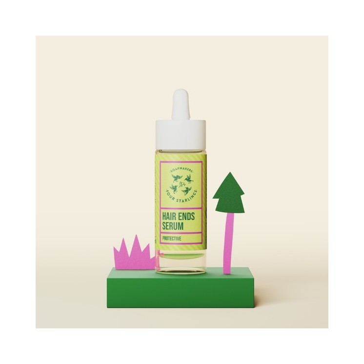 Mydlarnia Cztery Szpaki Protective Serum for Hair Ends Forest Rose 30 ml