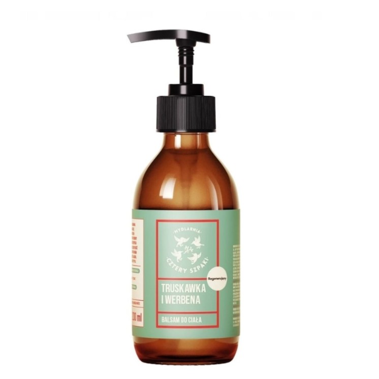 Mydlarnia Cztery Szpaki Regenerating Strawberry and Verbena Body Balm 200 ml