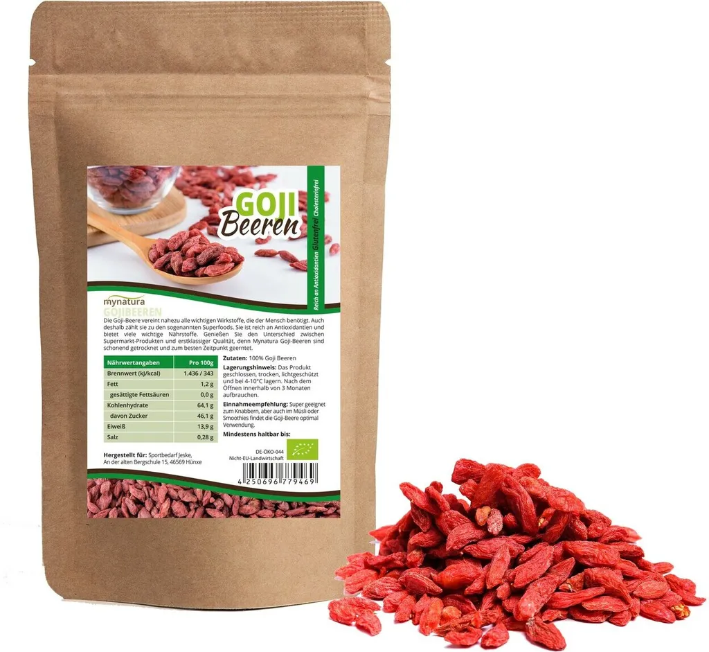 Mynatura goji berries 1Kg 1 bag 1000g