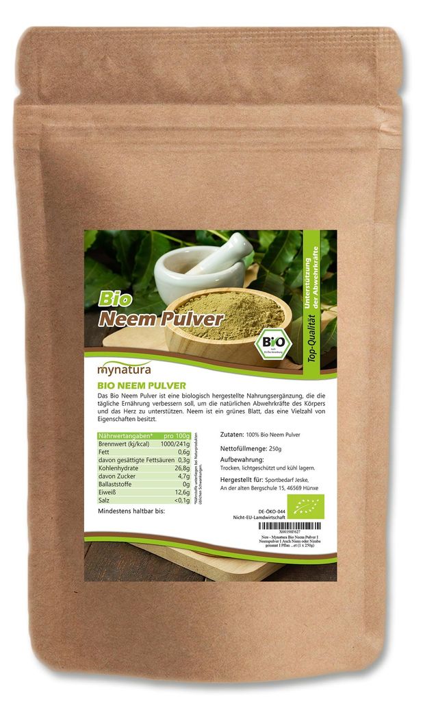 Mynatura Neem Powder – (250g) - 1 sachet 250g