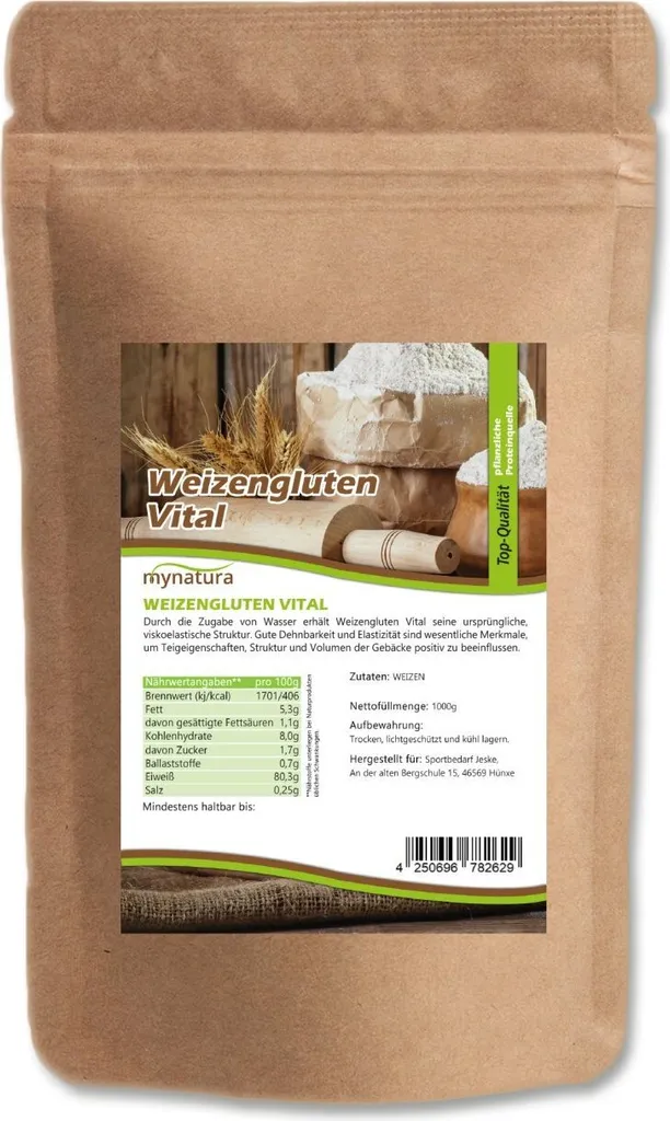My natura Mynatura Wheat Gluten Vital 1Kg 2 Bags