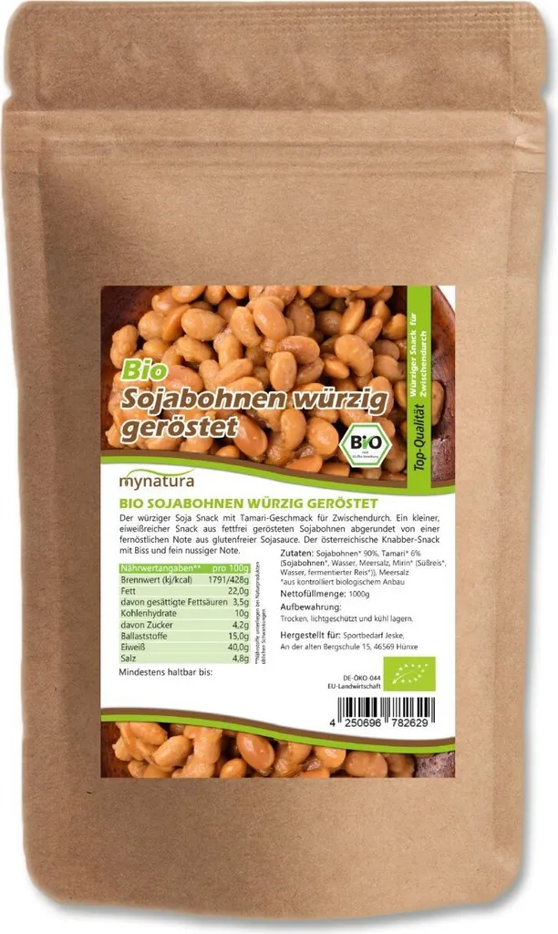 My natura MynaturaSoy snack roasted spicy 1Kg 2 bags