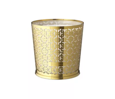 Mystic Cedar Scented Candle & Metal Window Gold sleeve 1600g