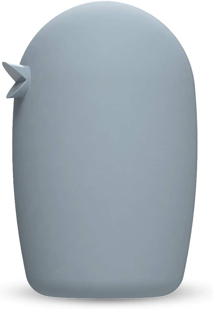 COOEE Design Decorative Figurine Bird Design Dusty Blue Ceramic with Soft-Touch Surface Height 8 cm