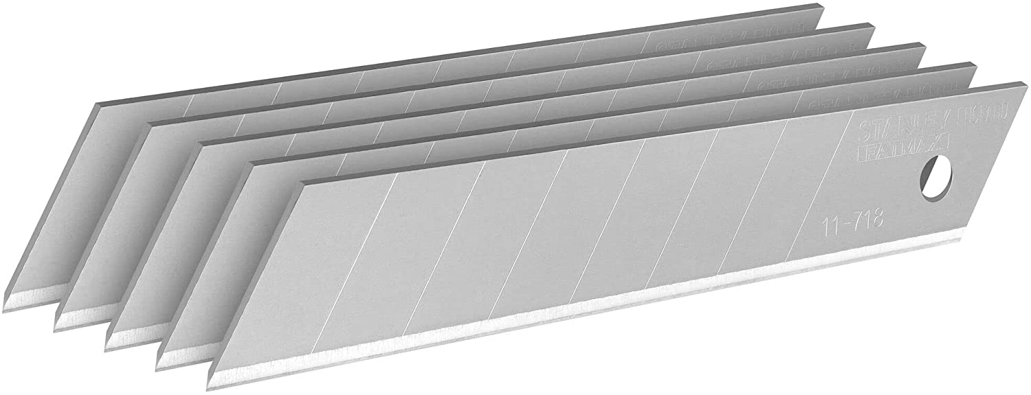 Stanley FatMax 0-11-718 18mm Snap Off Blades (5 Pieces)