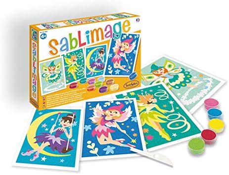 Sentosphere 3908814 Craft Kit For Children, Sand Pictures Of Fairies, Creat