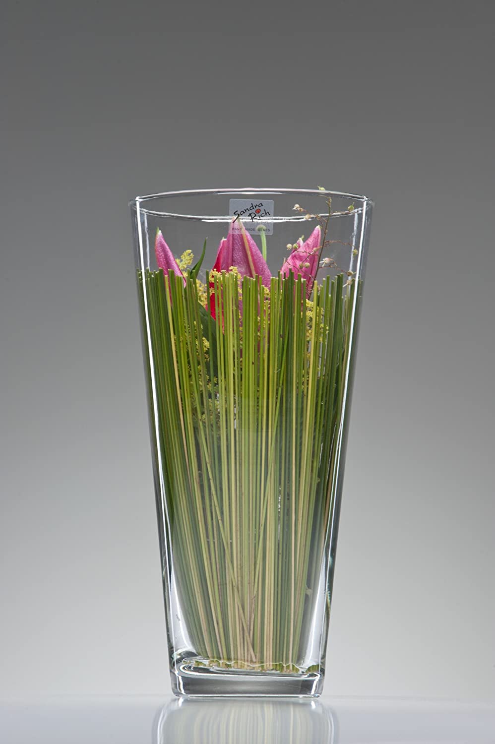 Sandra Rich Glass Vase Coni Glass Table Vase 30 cm