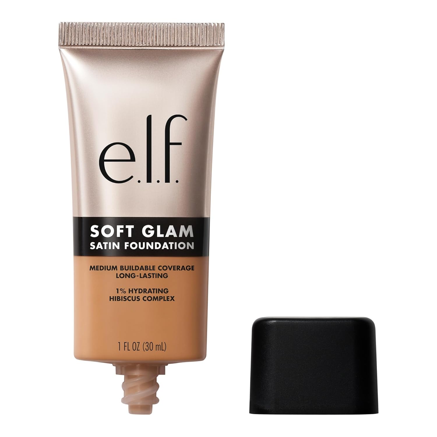 e.l.f. eleven. Soft Glam Foundation, Medium Coverage, Long-Lasting & Restorative Foundation for a Smooth, Silky Matte Finish, Vegan & Cruelty Free, 43 Tan Cool