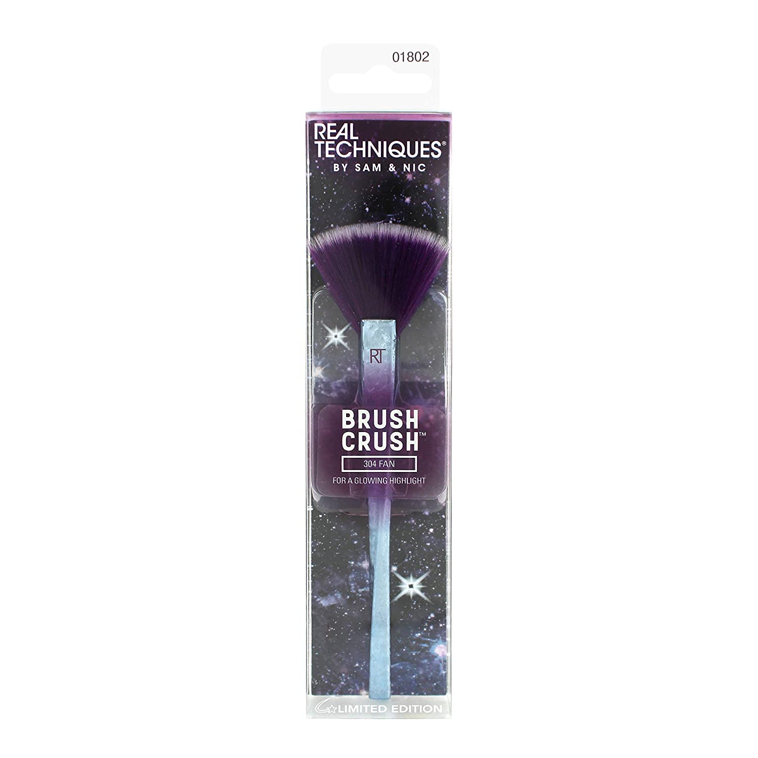 Real Techniques Brush Crush Volume 2 Fan Make-Up Brush for Highlights RT 304