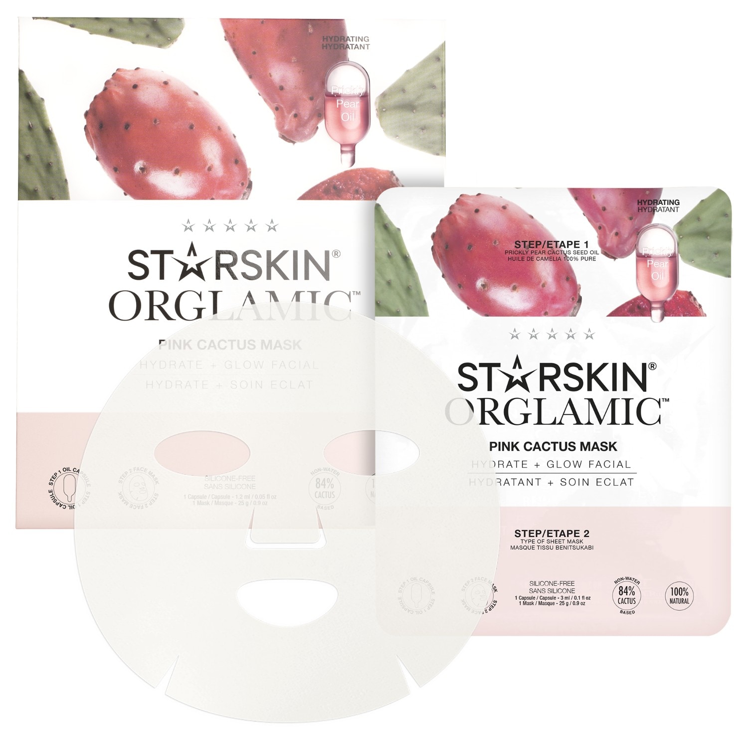 STARSKIN Orglamic™ Pink Cactus Mask