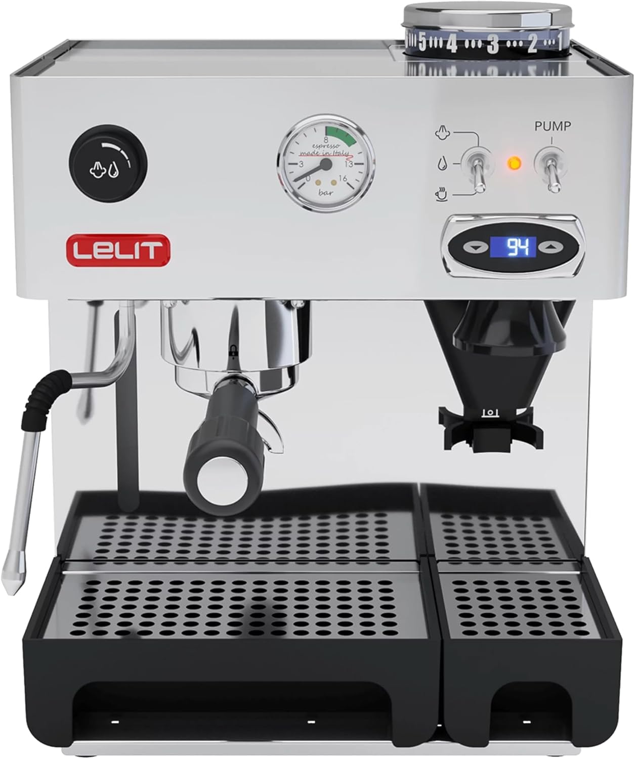 lelit PL042TEMD Espresso and Cappucino Machine, 2.7 liters, 1200 watts