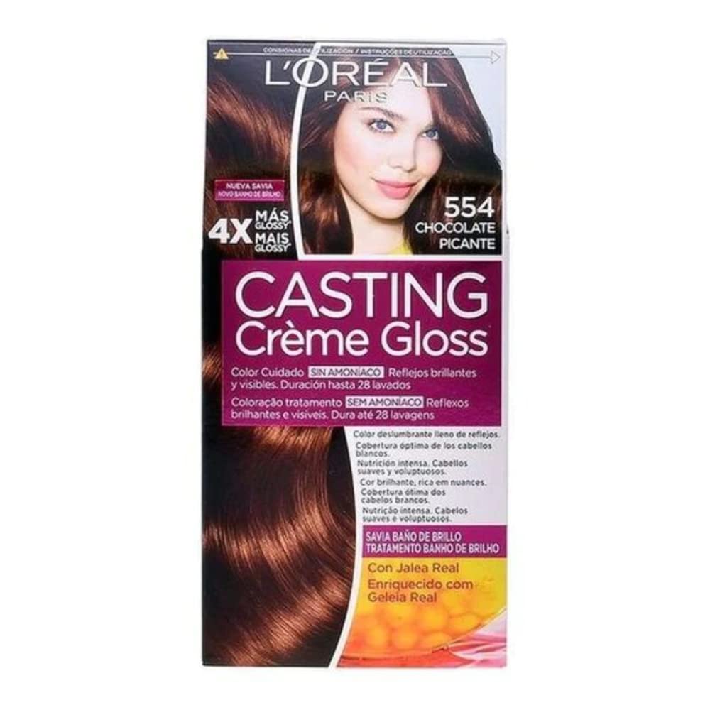 L'Oréal Paris LOreal Paris Casting Creme Gloss Baño De Color 554 Castaño Picante