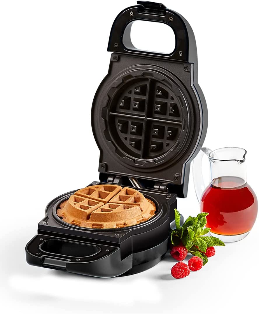 Mediashop Power XL Waffle Star - Waffle Iron for Filled Waffles - 18 cm - Non-Stick Coating - with Anti-Drip Gutter - for Savoury and Sweet Waffles - Filled Waffles from Vegetables, Pizza or Chocolate