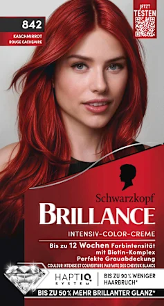 Schwarzkopf Brillance Hair color 842 Cashmere Red, 1 pc. 100 ml