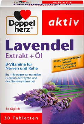 Doppelherz Lavender Tablets 30 Pcs, 22.9 G