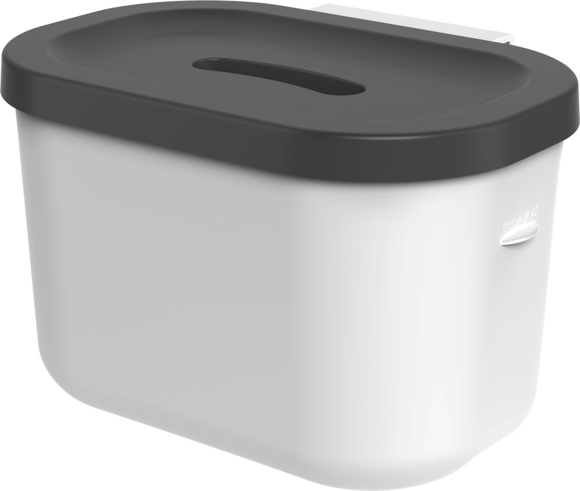 Rotho Jive Organic Compost Bin 3.2 L Black and White