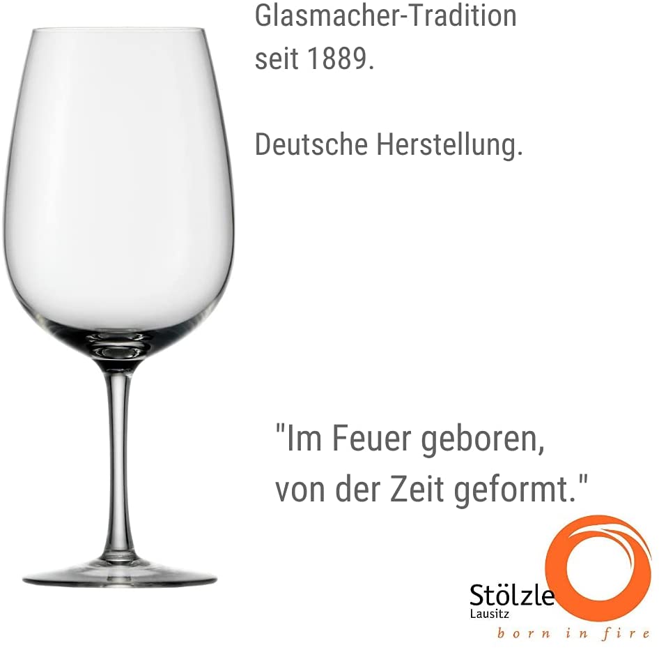STÖLZLE LAUSITZ Bordeaux Red Wine Glasses Weinland 660 ml I Red Wine Glasse