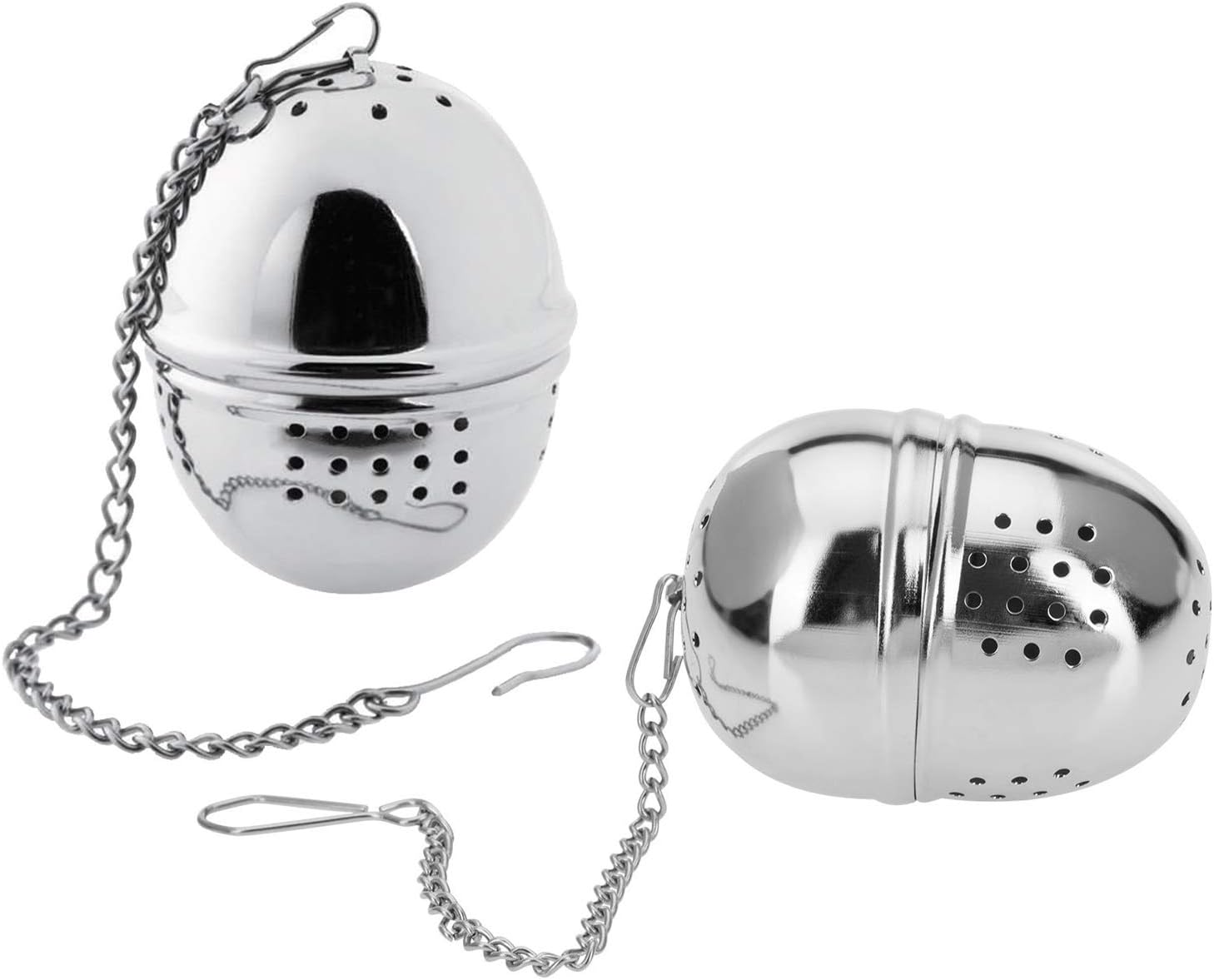 Westmark Teatime 153622E3 Oval Tea Ball Set of 2 Diameter 4 cm Stainless Steel Silver