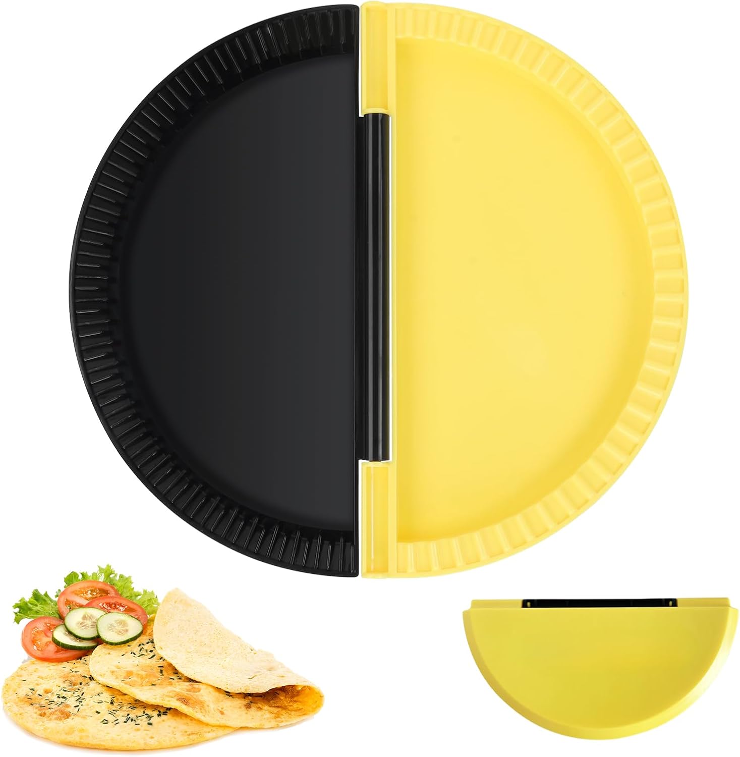 AABDTYYD Crimper for wraps, tortilla sealer, double-sided sandwich baking mold, crimping tool for wraps, sandwich press, easy to use for tacos, dumplings, breakfast and meal prep
