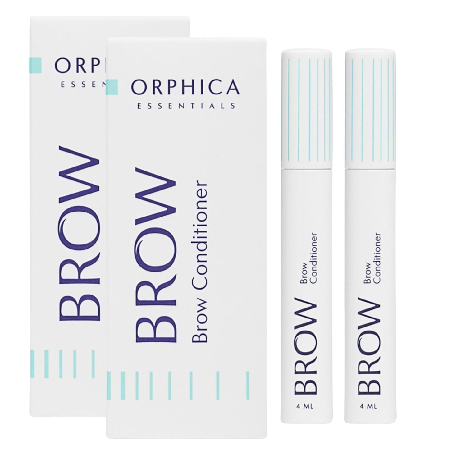 Orphica Brow Conditioner 2 x 4ml Eyebrow Growth Eyebrow Growth and Density Eyebrow Serum for Fast Growth and Filled Eyebrows Dermatologically Tested