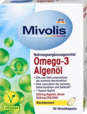Mivolis Omega-3 algae oil, capsules 30 hours, 30 hours